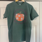 a green t - shirt with a pumpkin on it