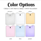 four colors of a t - shirt with the text color options