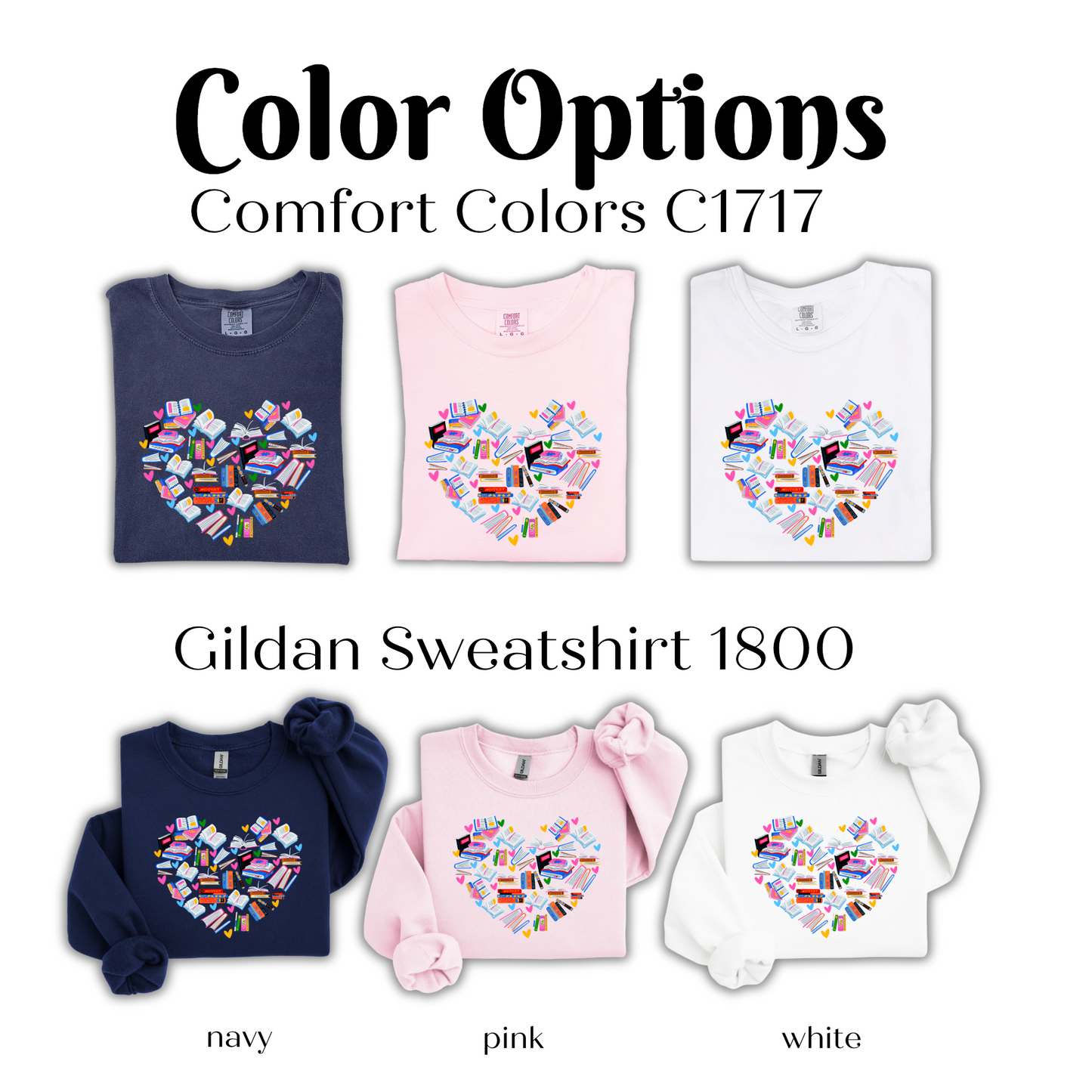 a group of children's clothing with different colors