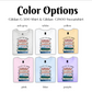 a group of t - shirts with the words color options on them