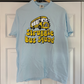 a blue tshirt that says struggle bus squad