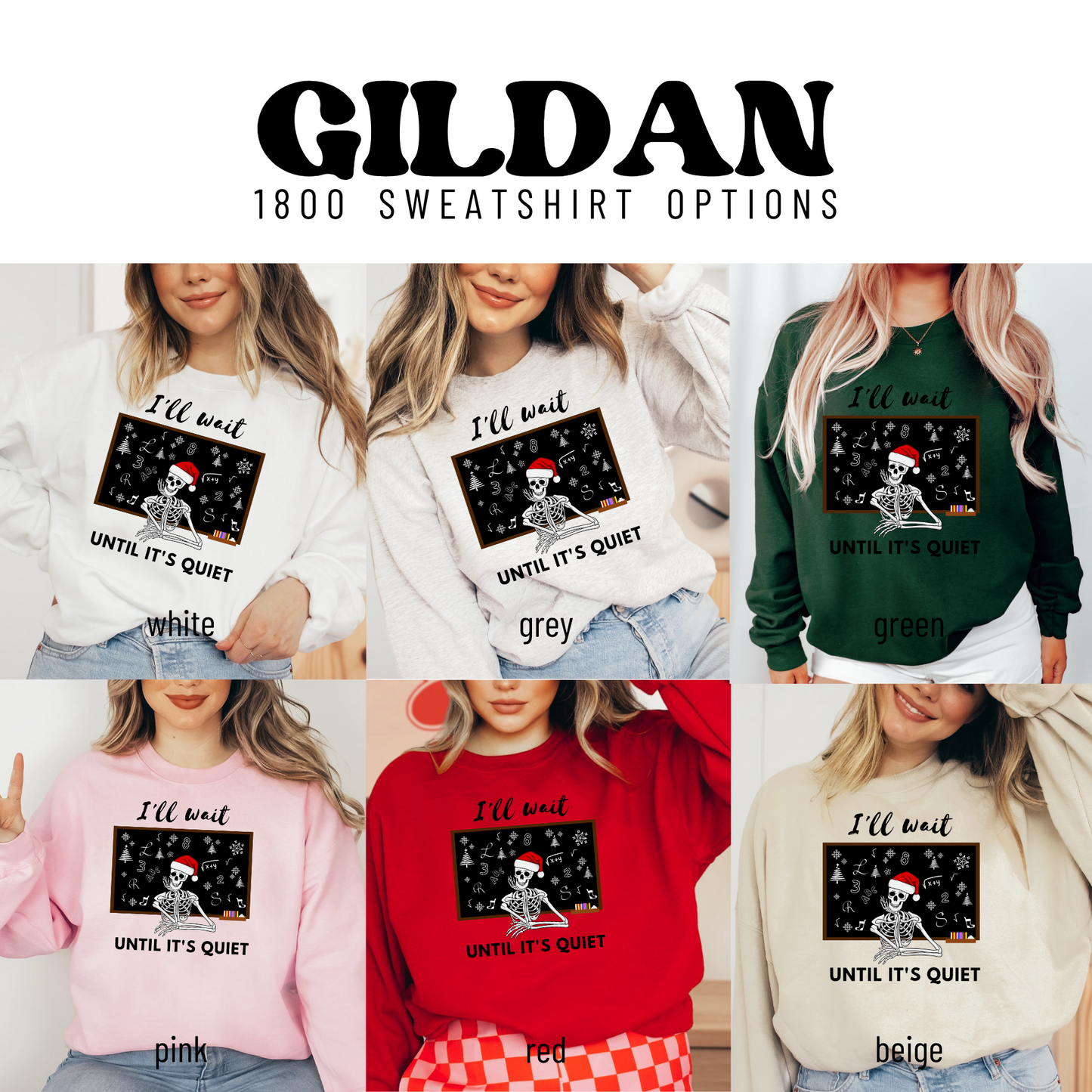 a group of women wearing sweaters with slogans