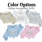 a group of children's shirts with the words color options on them