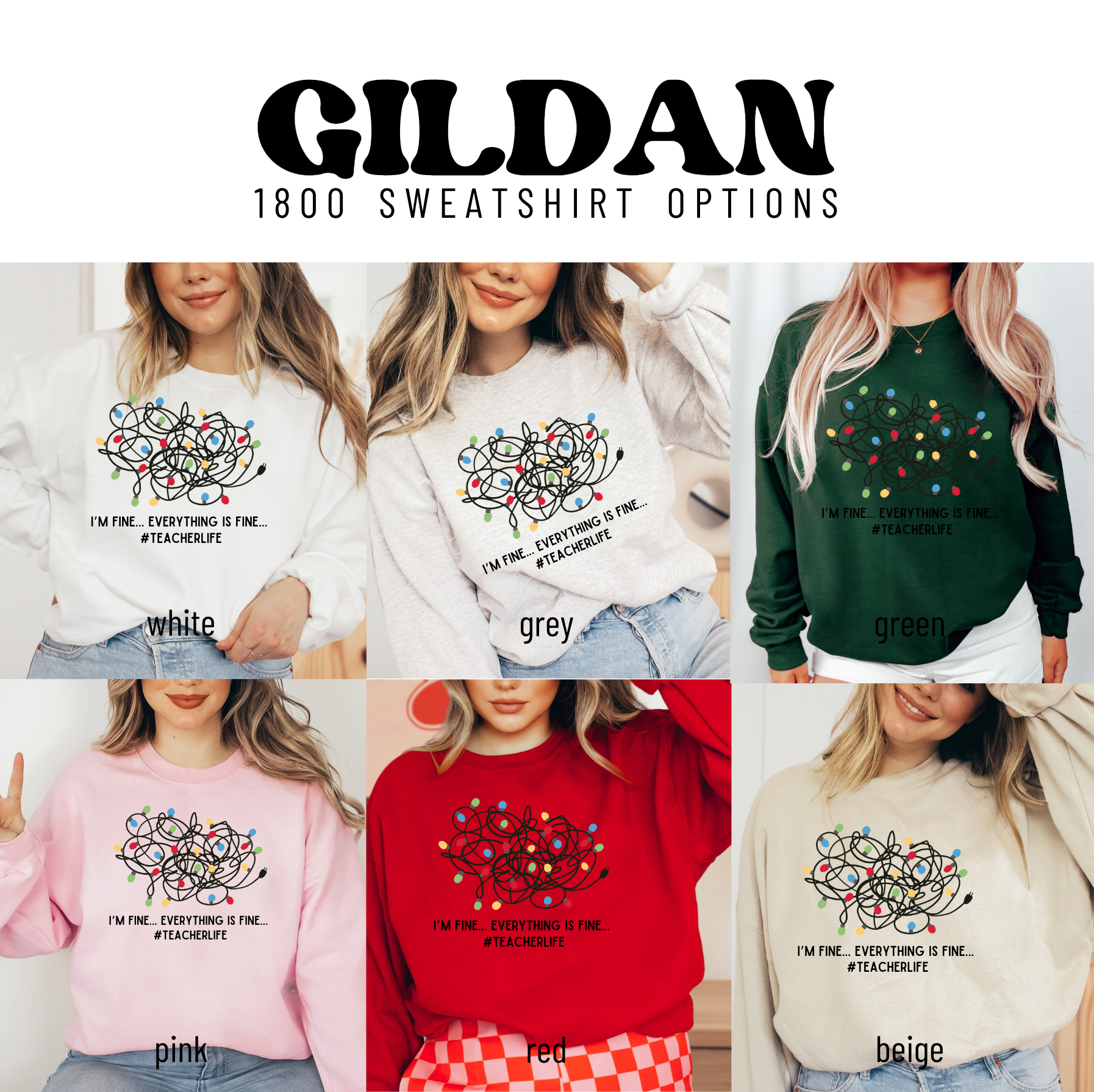 a group of women wearing sweaters with the words gilan on them