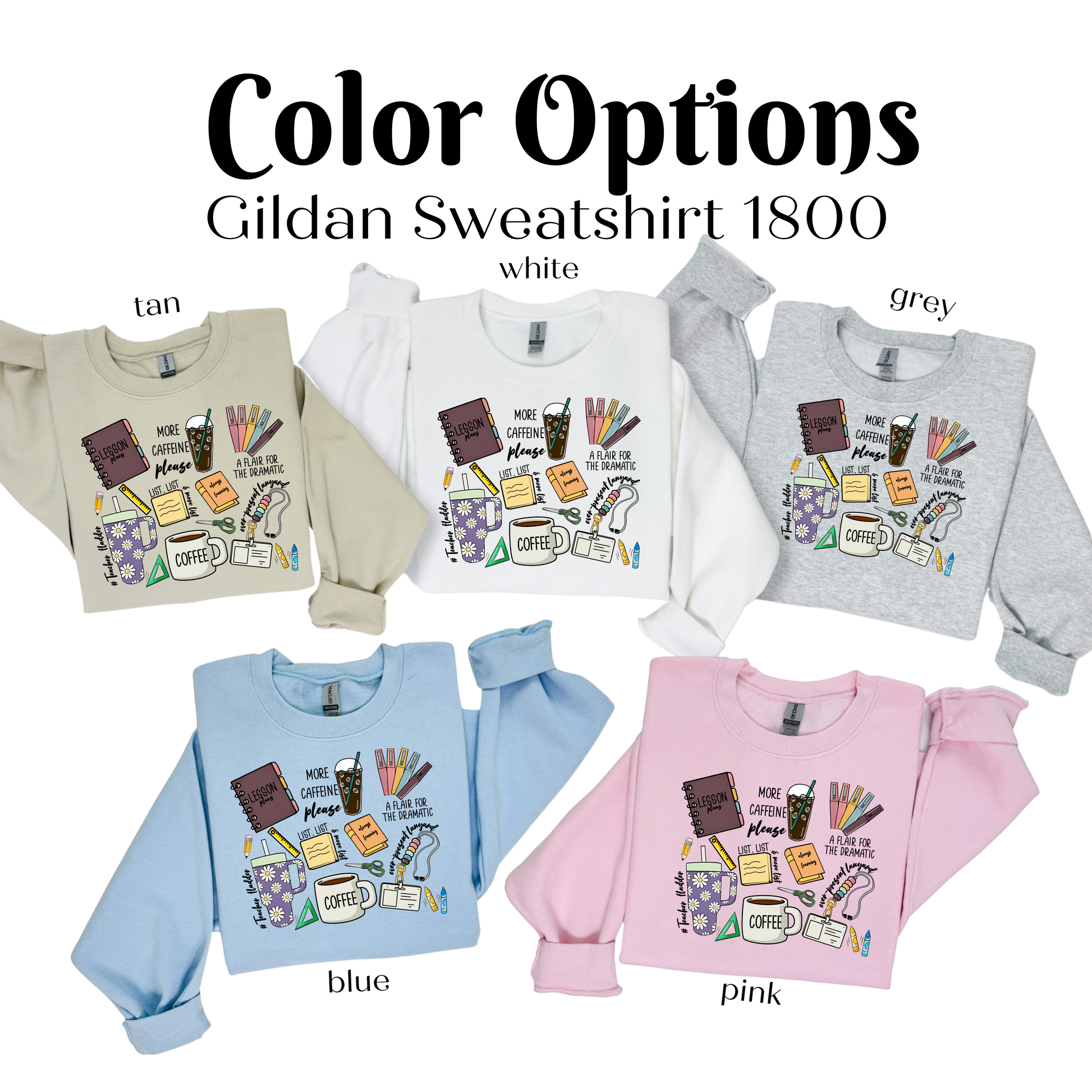 a group of children's sweaters with different designs