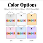 a group of t - shirts with the words color options