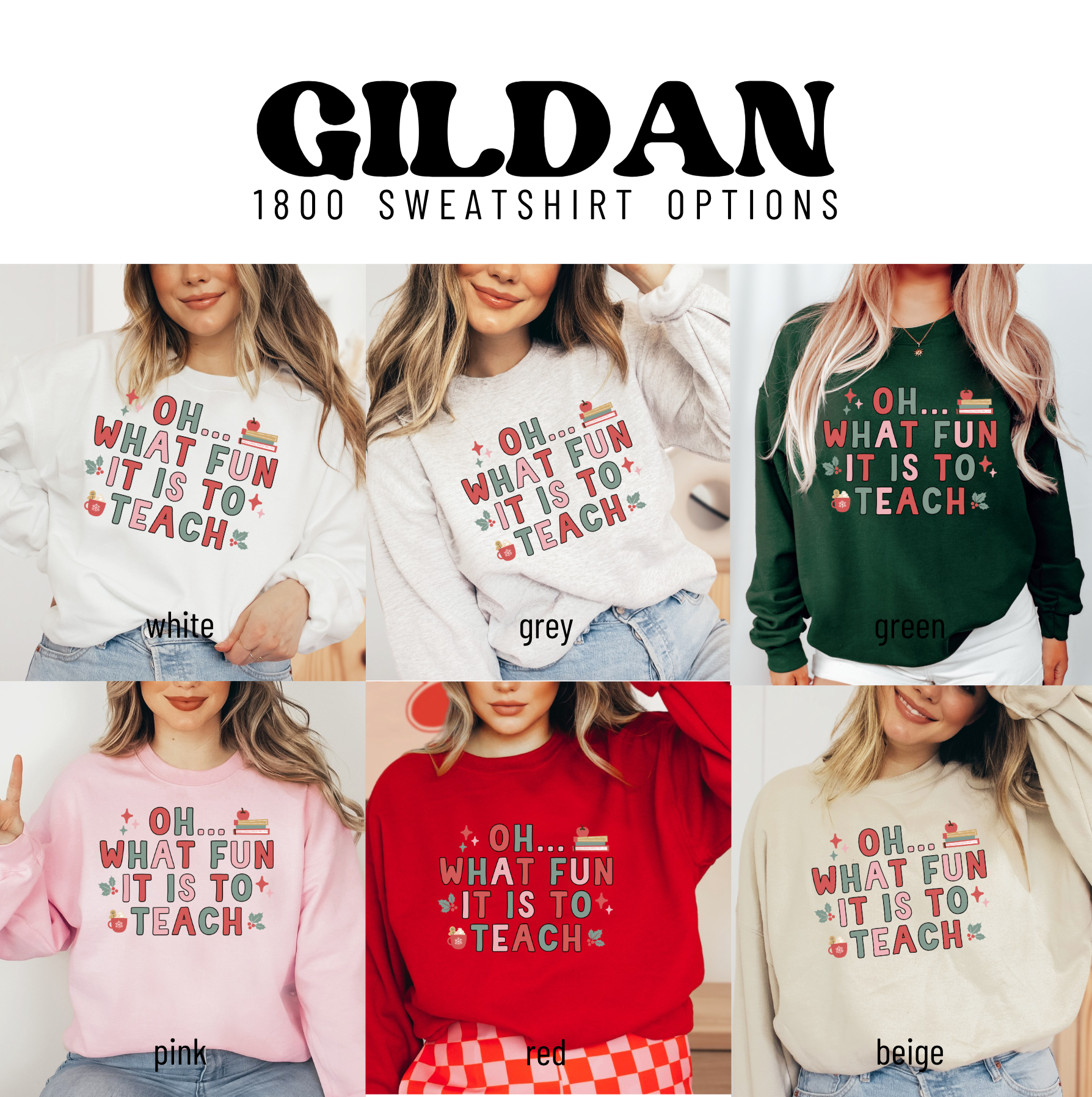 a collage of sweaters with slogans on them