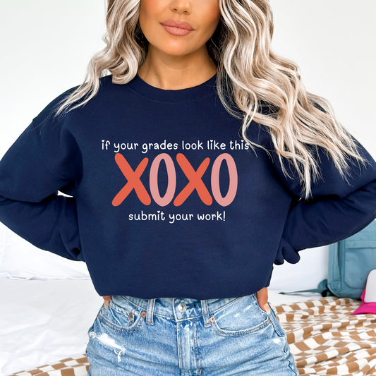 a woman wearing a sweatshirt that says, if your grandma looks like this xox